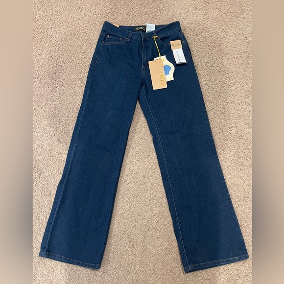 STAG Dark Blue Tall Straight Cut Denim Jeans - Picture 1 of 8